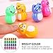 Toyvian Desktop Tumbler Decoration 24PCS Baby Tumbler Mini Animal Panda Baby Weeble Wobble Bear Tummy Time Rock Egg Shakers Montessori Balancing for