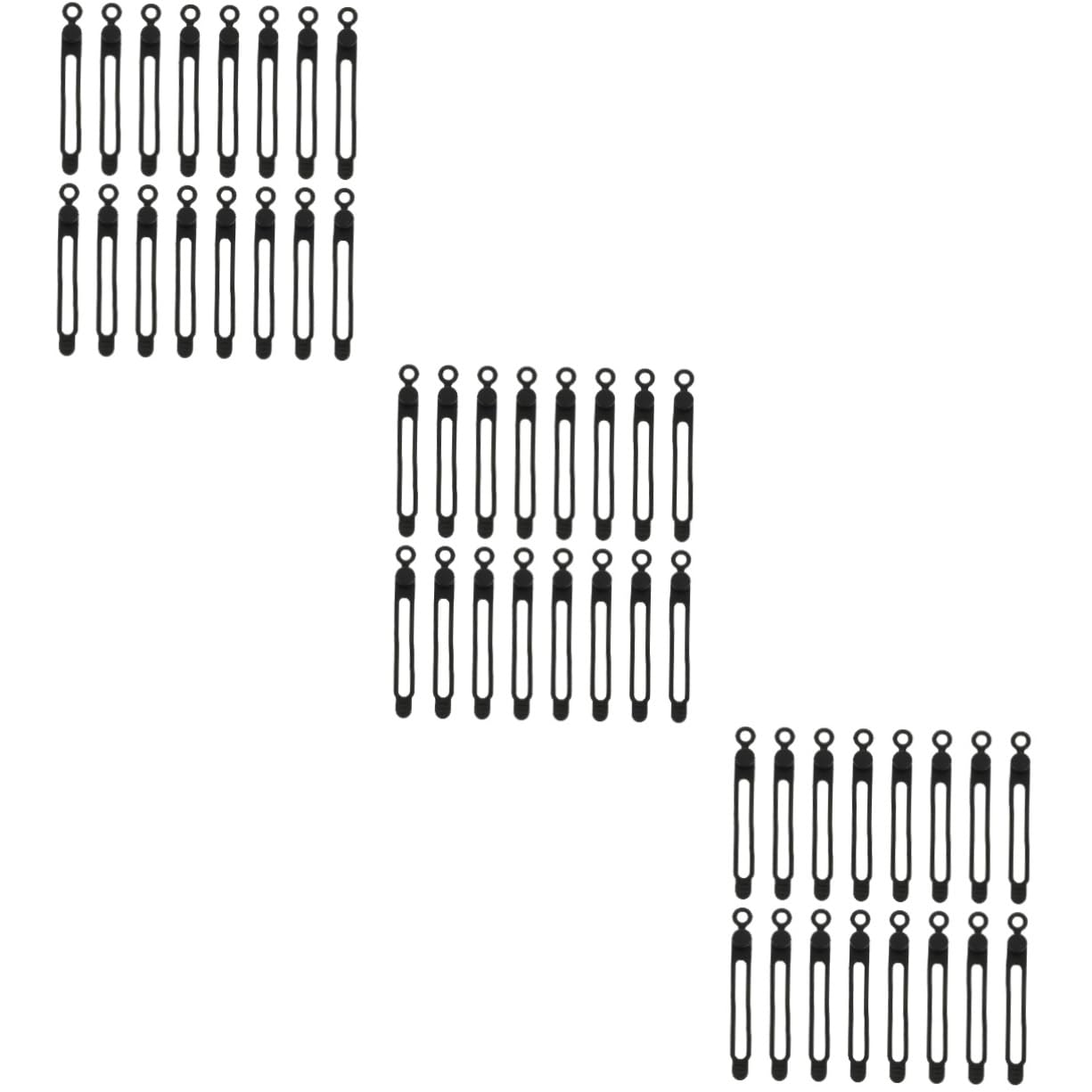 UPKOCH 3 Juegos De Bridas Para Cables Organizadores De Escritorio Bridas De Silicona Reutilizables Para Ordenador 40 Unidades X 3