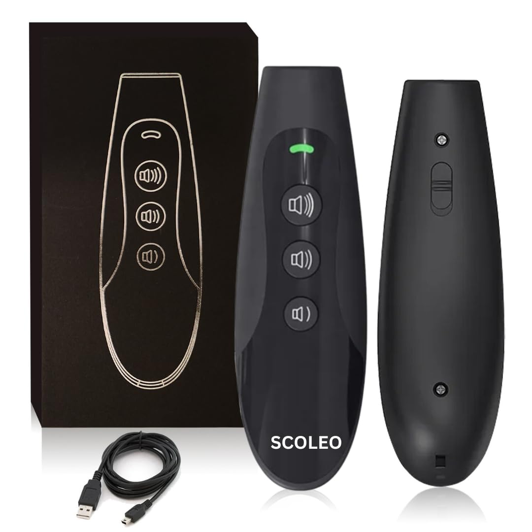 SCOLEO Anti Barking Device for Dogs - Barks No More with ultrasonic Dog bark Deterrent, VF Technology Dog Behavior Correction Device, Triple Modes Dog Trainer Sound - Dog Training Tools