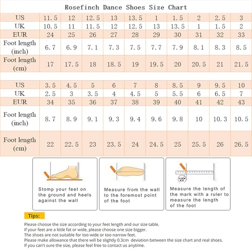 Rosefinch Girls Latin Dancing Shoes Low Heel Kids Salsa Ballroom Dance Shoes for Girls2