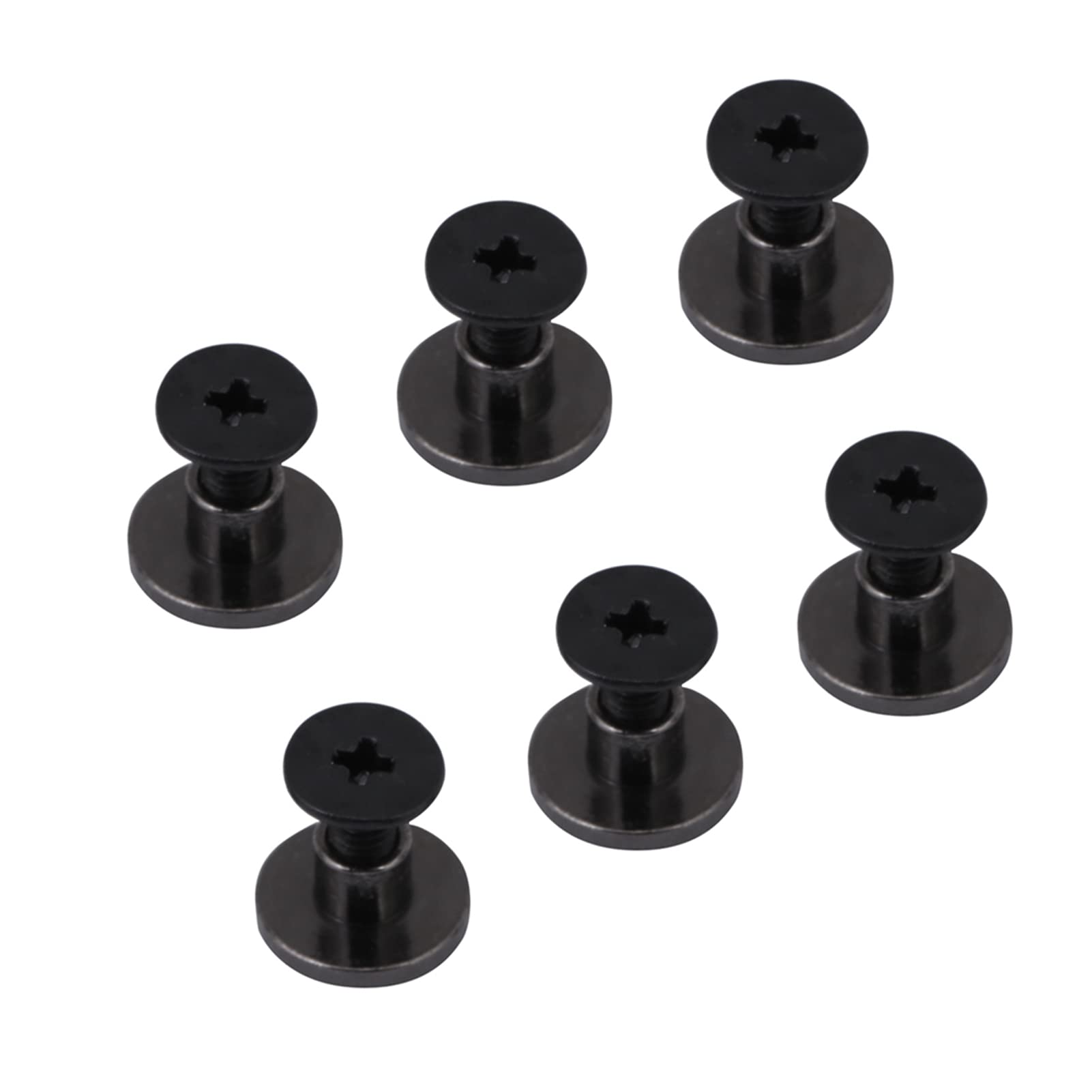 Generic Leather Screw Rivet, 20sets Brass Flat Head Belt Strap Rivets, Screw for Luggage Leather Craft 5mm 8mm (5mm), Genericynmgr6at9f-01