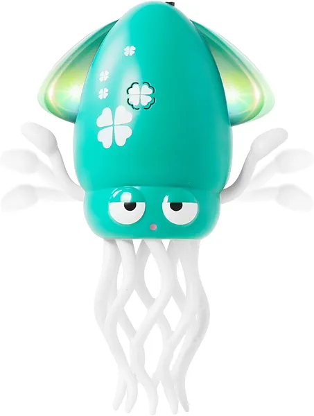 Dancing Octopus Baby Toys, Electric Crawling Squid Infant Tummy Time Toy with Light & Music, Interactive Sensory Toy for Toddlers & Kids (Ages 0-6+), Birthday Gift for 6 12 18 24 36+ Months Boy Girl