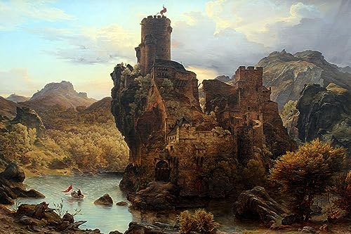 Posters et art pour décoration chambre ritterburg felsenschloss tableau salon 60x90cm