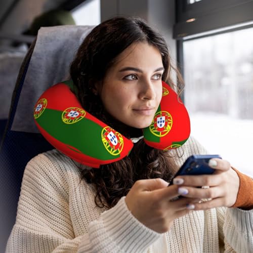 Almohada de viaje de tela de algodón poliéster negra miniatura 6
