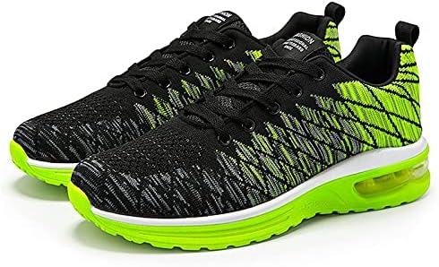 Men's Running Shoes Breathable Comfort Walking Tennis Casual Athletic Gym Jogging Fashion Sneakers Green Size 11 | Image 2