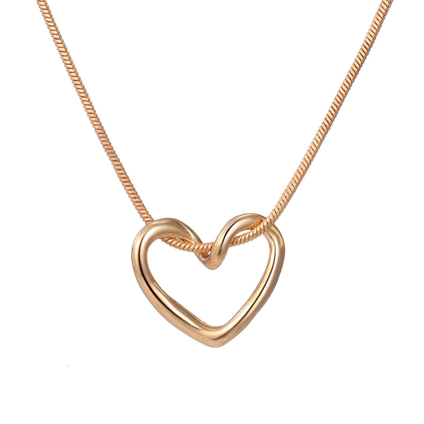GOHO Elegant Heart Knot Necklace for Women (B0D8H29DSJ) Amazon Price History, Amazon Price Tracker
