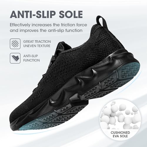 INYO Mens Tennis Shoes Walking Lightweight Sneakers No Slip Sports Workout Gym Shoes for Running4