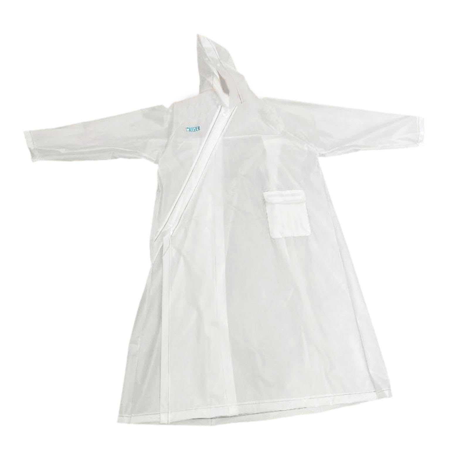 bnf Hooded Raincoat Reusable Fashion Waterproof Poncho for Cycling Adult Fishing White L | Clothing Shoes & Accessories | Womens Clothing | Coats & Jackets-picture-11