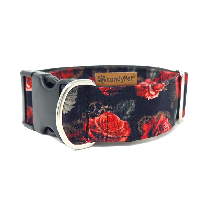 candyPet - Collar Click para Perros, Dogs and Roses