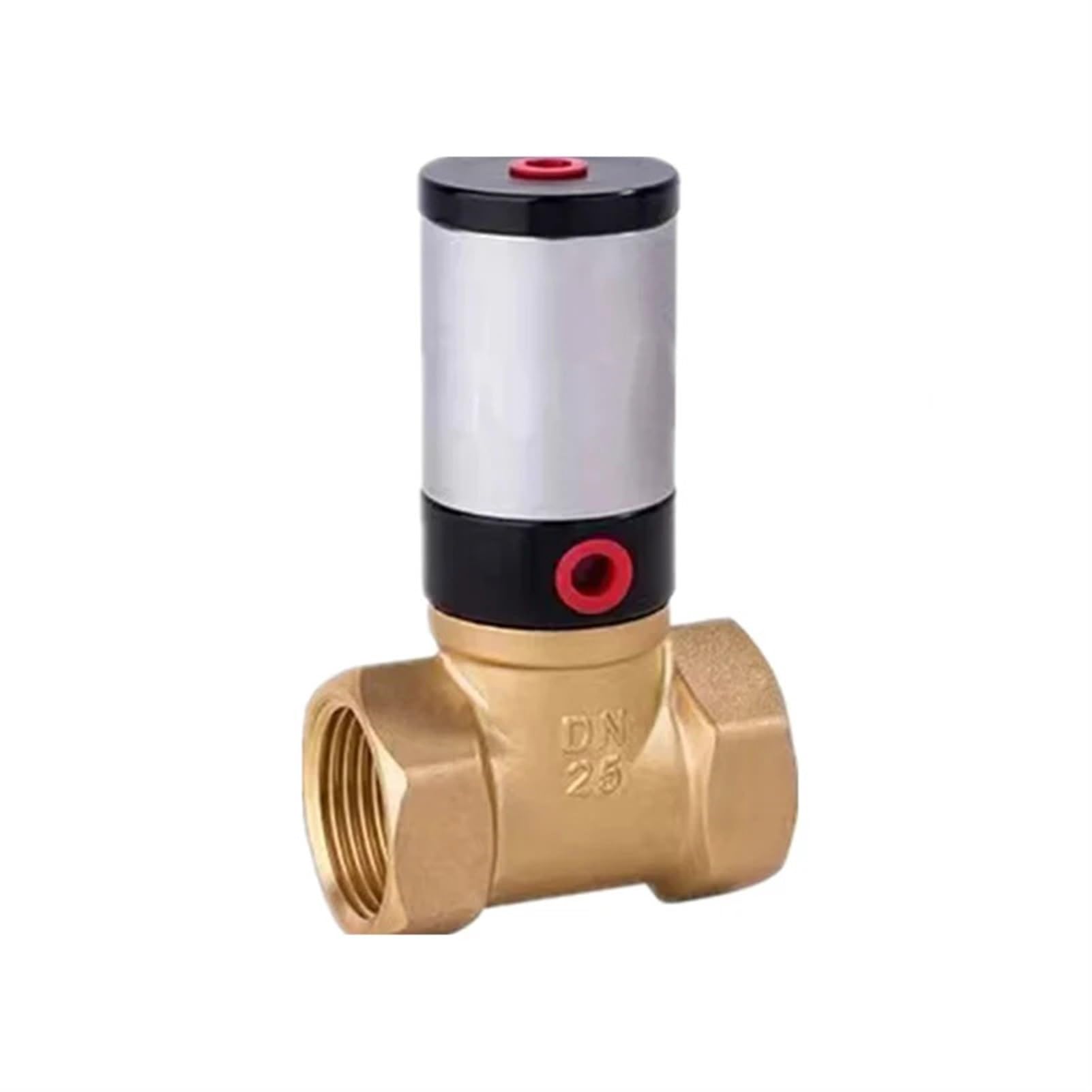 Pneumatisches Standardzylinder-Flüssigkeits-Luftsteuerventil Q22HD DN15 20 25 32 40 50 Messingventilkörper-Luftsteuerventil Pneumatisches Steuerventil (Farbe: Q22HD-32)