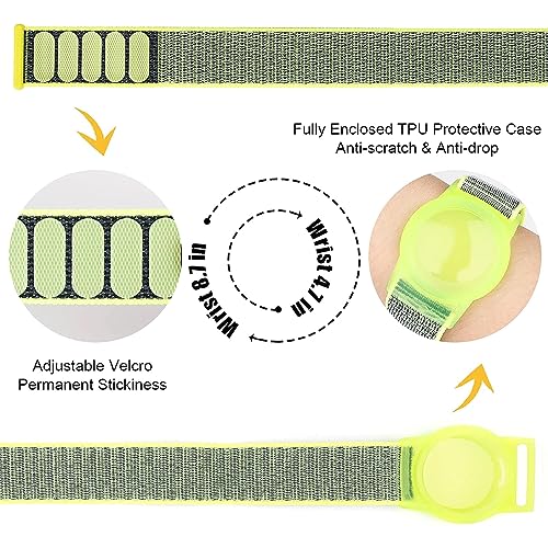 Image of Bracelet for AirTag Kids,Protective Cover for Air Tag with Nylon Wristband