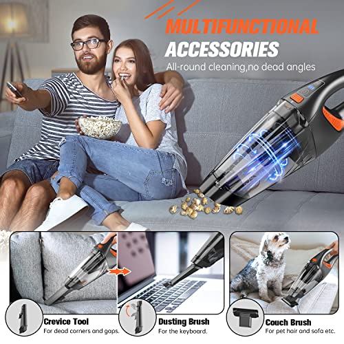 Iminso Handheld Vacuum Cordless Car Vacuum Cleaner 9000Pa, Rechargeable Hand Vacuum Cordless With Led, Lightweight, Portable Hand Held Vacuum, Handheld Car Vacuum For Car/Stairs/Pet Hair #TOP3