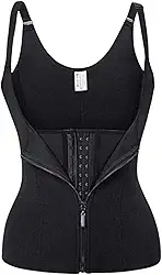 Cinta Modeladora Dupla Compressão Redutor Ziper Preto