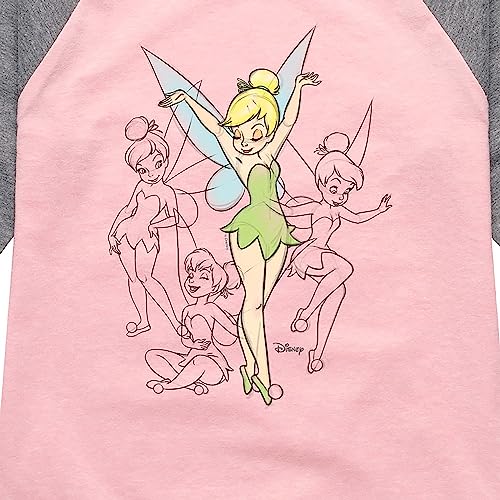 Disney Tinker Bell - Tinker Bell Sketches - Toddler and Youth Girls Raglan Graphic T-Shirt3