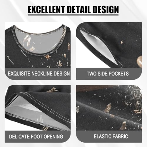 ALAZA Lovely Ball Baseball Bat Black Pajamas Set Short Sleeve Cotton Sleepwear Summer Pjs 2 Piece 5-14Y4