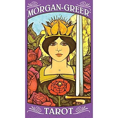 Amazon Lang ラング タロットカード ライダー版 モーガン グリア タロット 缶入り 日本語解説書付き タロット占い Morgan Greer Tarot In A Tin 正規品 カードゲーム トランプ おもちゃ
