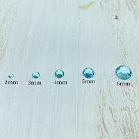 Vista 31 de 5000 diamantes de imitación redondos de resina de 0.157 pulgadas con parte trasera plana rosa claro para manualidades, diamantes de imitación