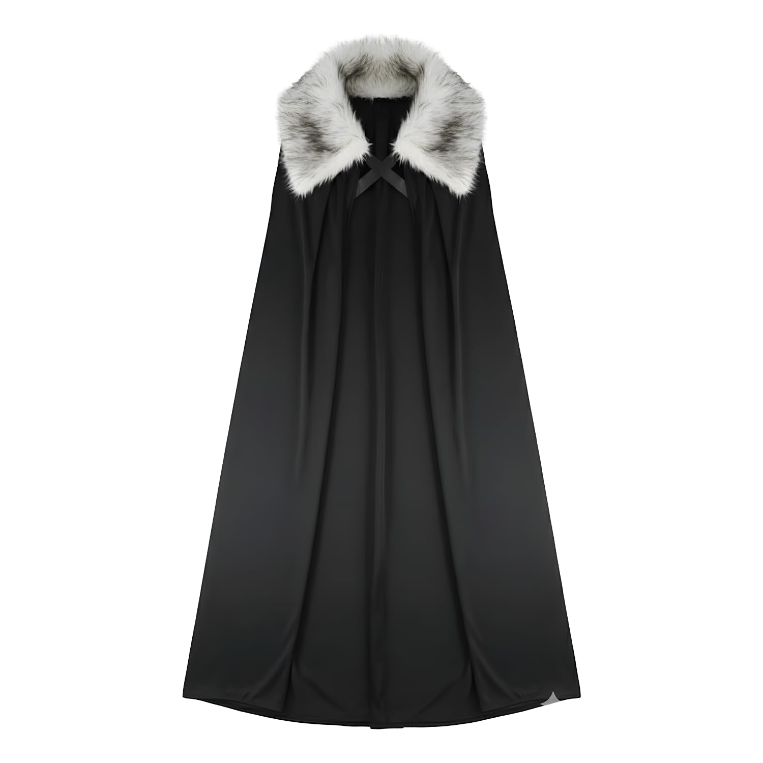 Encore Costumes Viking Lord Halloween Costume - Cloak Cape of Fur Adult Men Womens Vikings Sword Brown Cosplay Game, Grey, Large