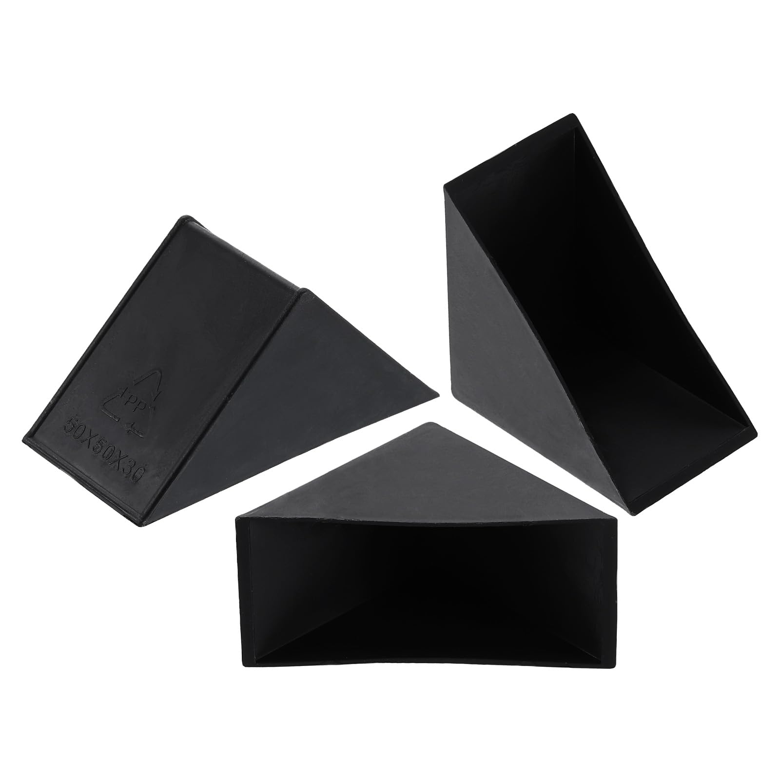 uxcell 8Pcs Plastic Corner Protectors 30x67mm Right Angle Shape Glass Corner Guards Cushion for Corner Protection of Glass, Mirror, Tile, Black