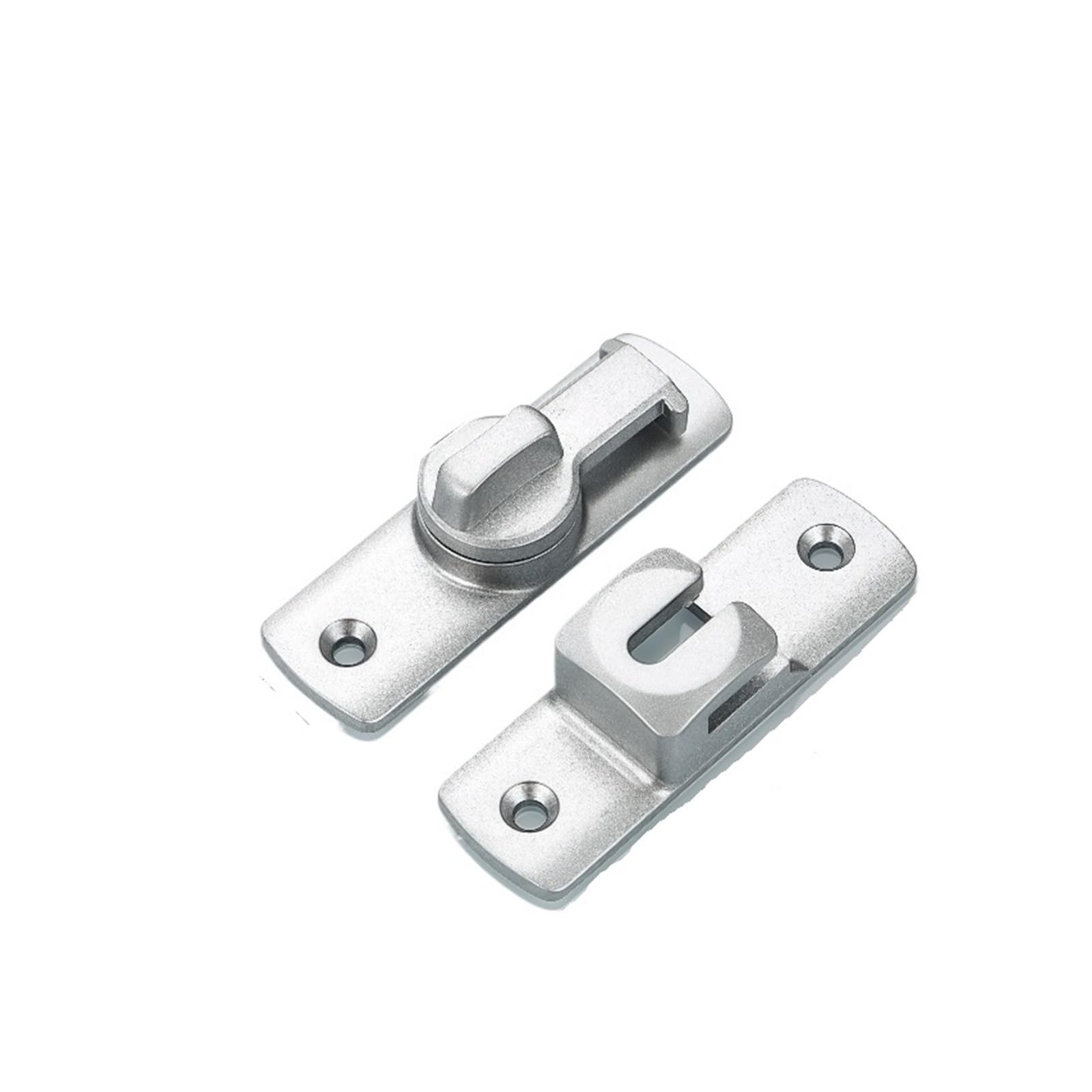 Verrou coulissant de porte boucle 90 180 degrés protection universelle anti-intrusion
