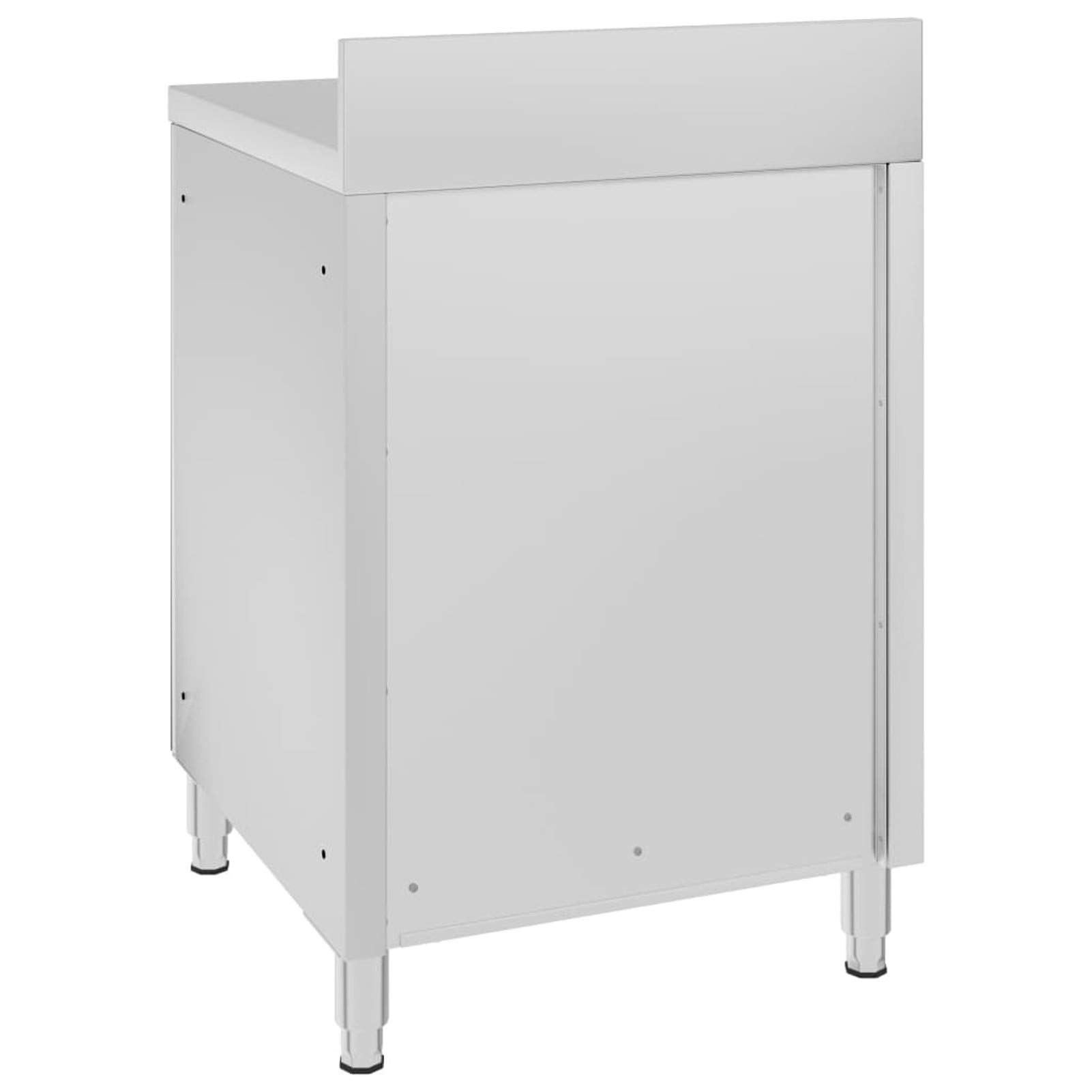 Mobiletto da Cucina Commerciale in Acciaio Inox 60x60x96 cm,Mobiletto da Cucina,Mobiletto da Cucina Salvaspazio-147229