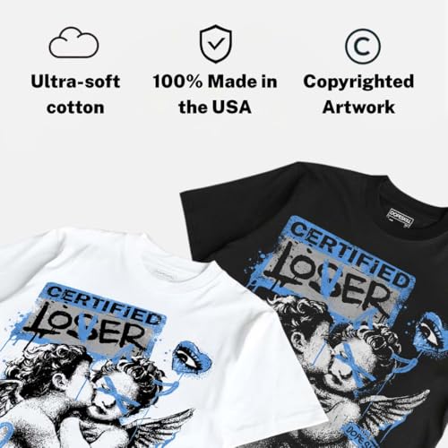 Image of DopeSkill Graphic Tee Streetwear Hip Hop Hypebeast Street Style Crew Neck Unisex T-Shirt Sneaker Colour Matching Shirts Angel