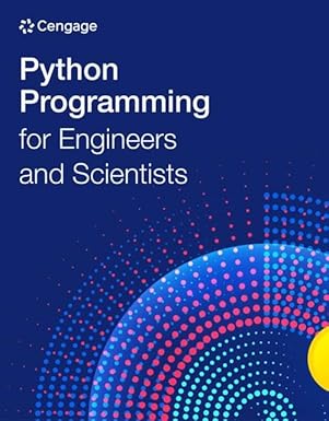 Python Programming for Engineers and Scientists (MindTap Course List ...