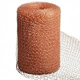 10m Copper Mesh for Rodent Control, Pure Copper Wire Mesh Roll, Rustproof Double Layer Exclusion Barrier for Hole Blocking (33ft Length)
