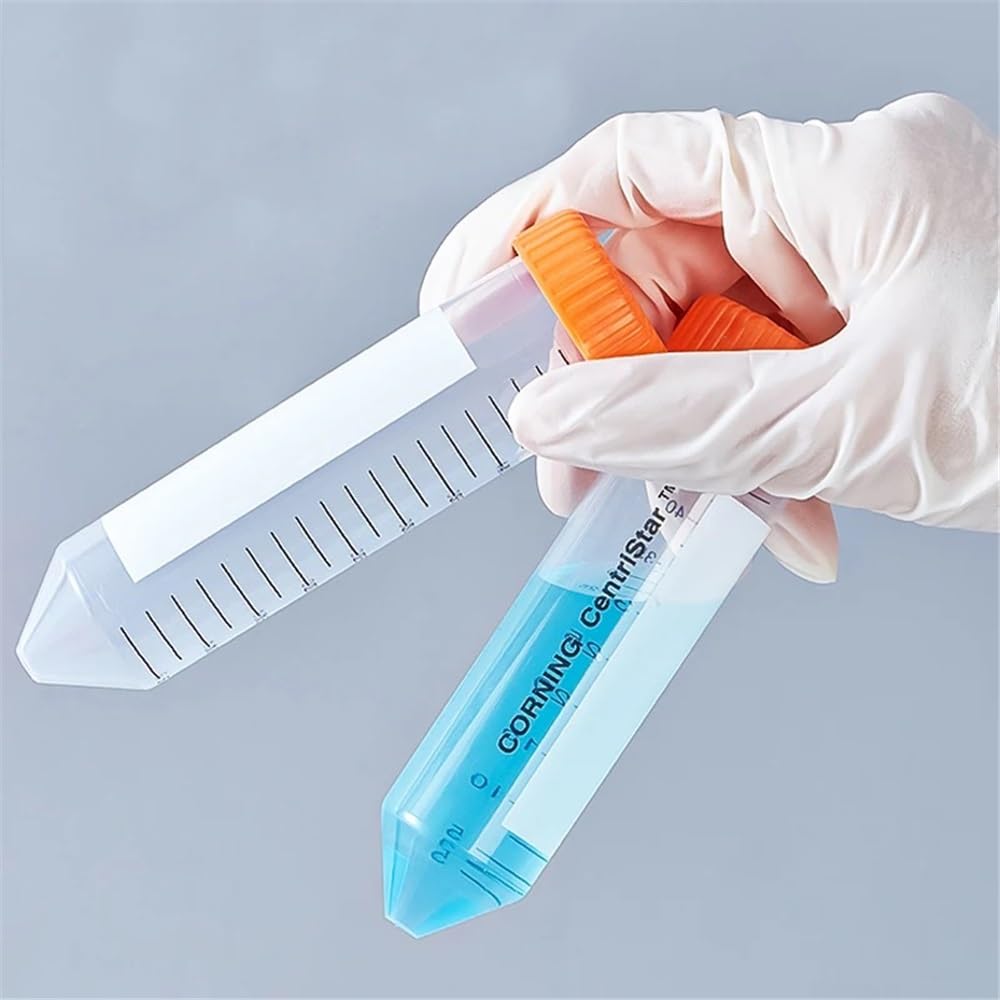 Attrezzature e forniture di laboratorio Provette for centrifuga da 15 ml, provette coniche in plastica 50 con tappo a vite graduato for laboratorio