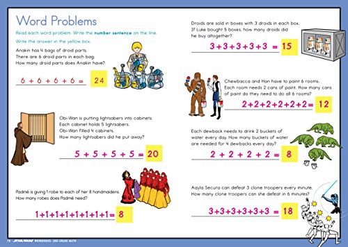 Star Wars Workbook: 2nd Grade Math (Star Wars Workbooks) - Image 6
