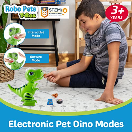 Power Your Fun 8322A Robo Pets T-Rex Dinosaur Toy For Boys And Girls - Remote Control Robot thumb #1