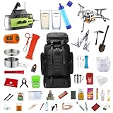 Fluchtrucksack für die ganze Familie (2 Erwachsene + 2 Kinder) – Komplettset für Notfälle & Katastrophen - gefüllt