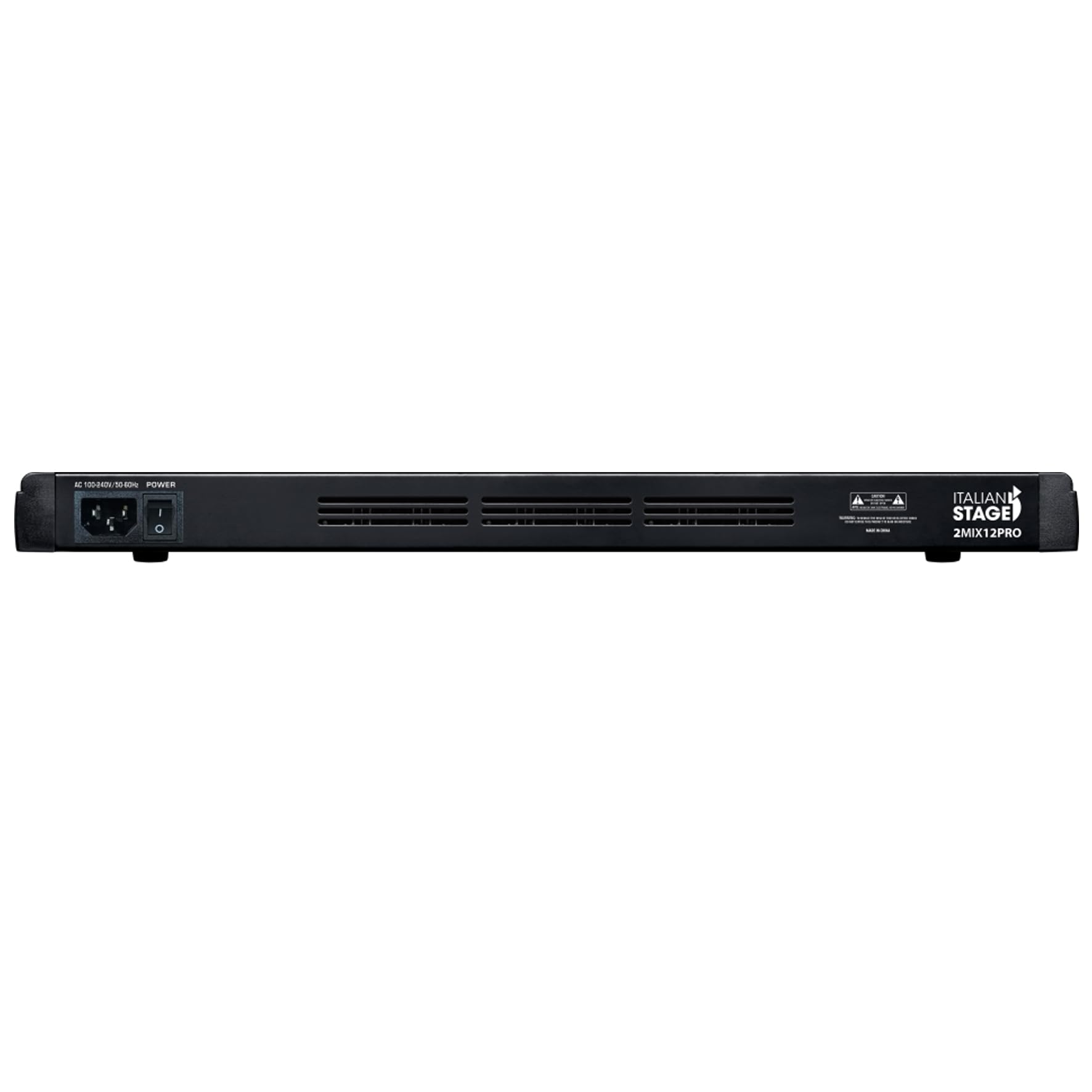 Italian Stage IS 2MIX12PRO - Mixer audio stereo 12 canali + DSP Multi FX, Lettore/registratore USB integrato e Bluetooth, Nero