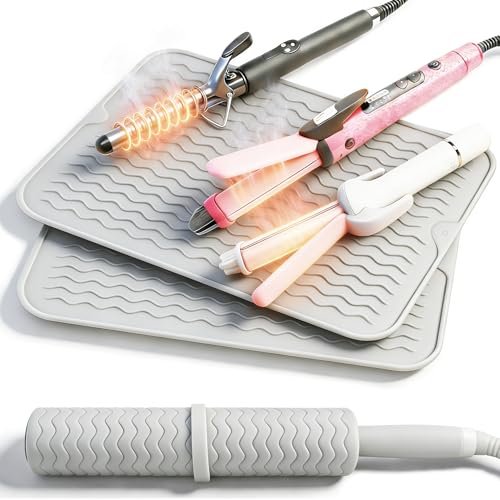 Tapete resistente para planchas y rizadores 2 unidades miniatura 1