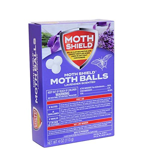 Moth Shield Moth Balls 4oz Pack (4, Lavender)