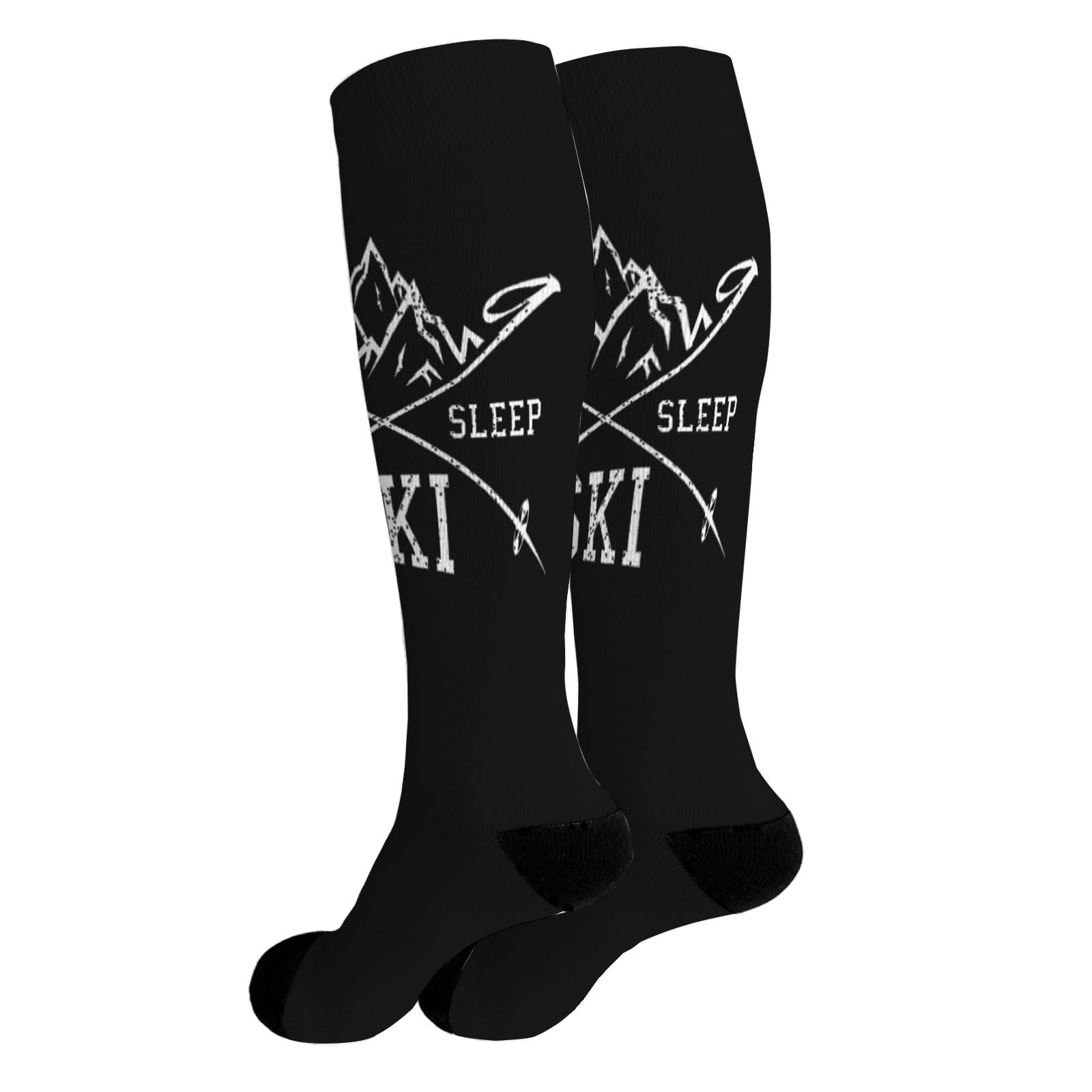 CharmZestPal Ski Vacation Winter Sports I'd Rather Be Skiing Skiers Womens Boot Socks