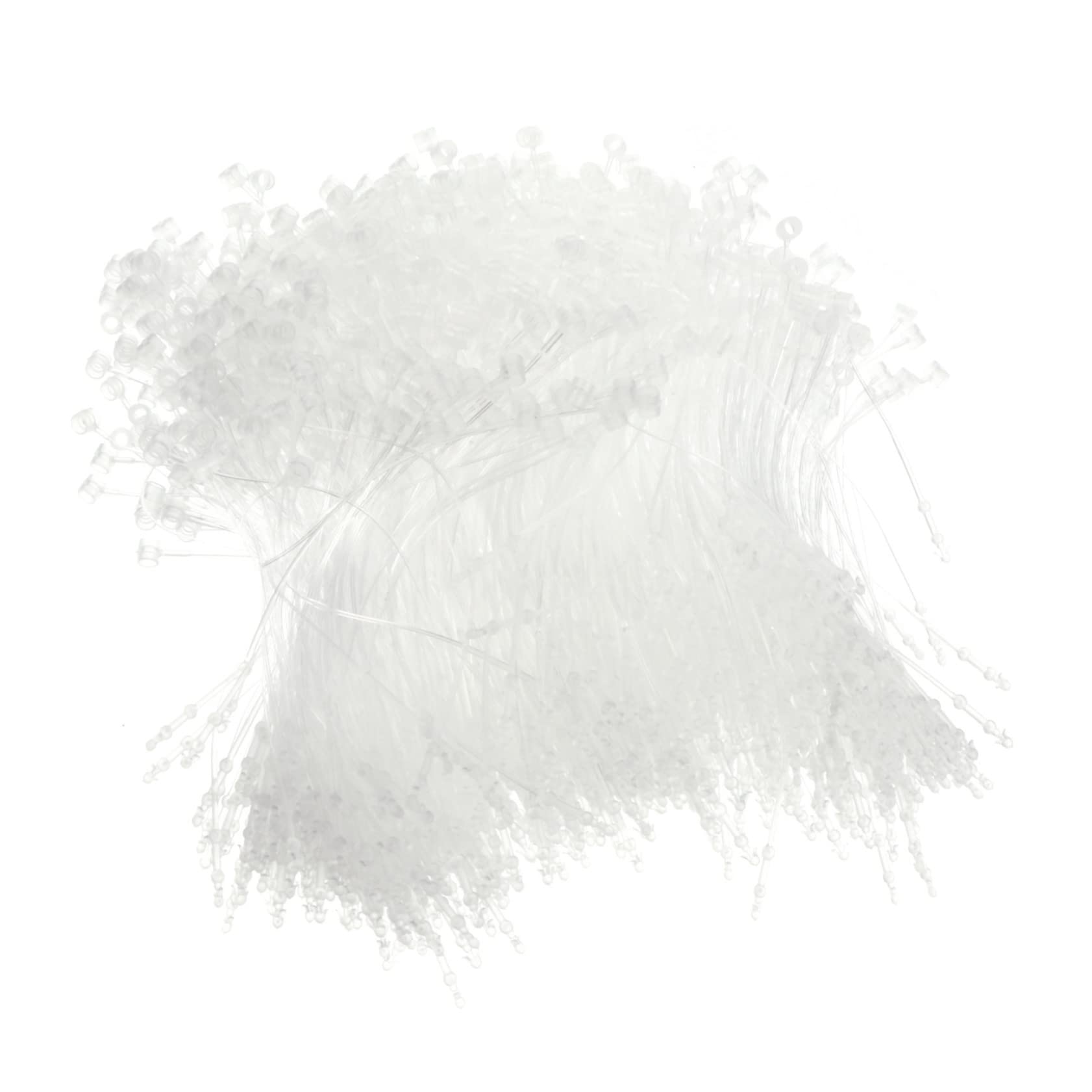 SEWACC Transparent Mother-Child Buckle Needle 5000pcs Plastic Snap Locks Tag Fasteners for Clothing Security Loop