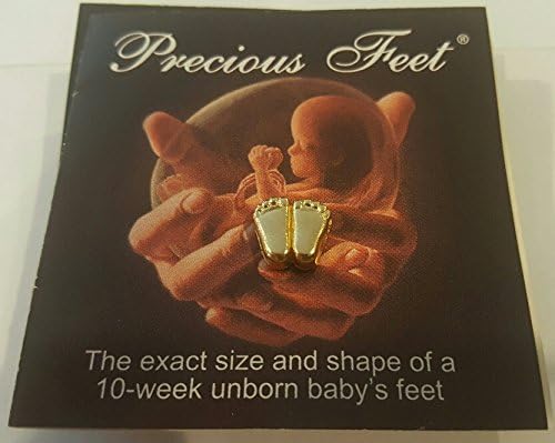 Pro-Life Precious Feet Lapel Pin Gold