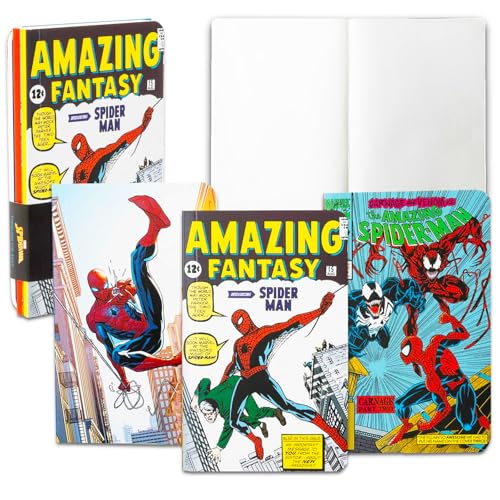 Marvel Spiderman Mini Notebook Set - Spiderman Stationery Bundle with 3 Pocket Size Journals | Spiderman School and Office Supplies Pocket Size Notebooks image 4
