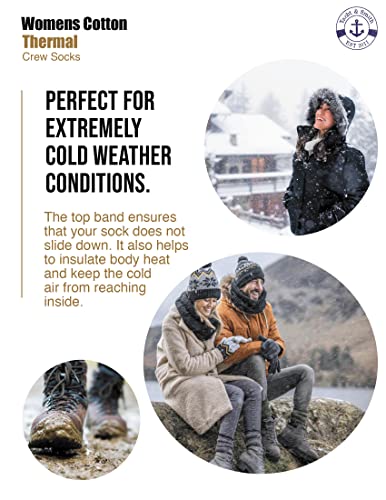 Yacht & Smith 180 Pairs Case of Thermal Socks, Bulk Pack Thick Warm Winter Boot Sock, Extreme Weather3