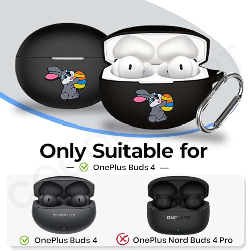Image of Silicone Case Cover Compatible for OnePlus Buds 4 (Rabbit)