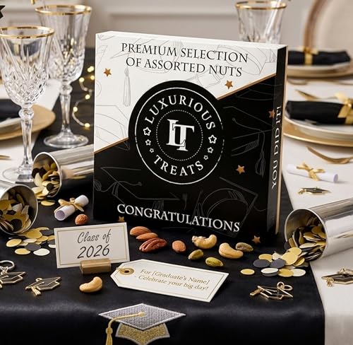 Image of Graduation Health Food Gift Basket | Gifts for Graduate Assorted Fruit and Nut Sampler Gift Set Class of 2026 Congratulations Grad | Gourmet Snacks Nuts for Men Women | Kosher