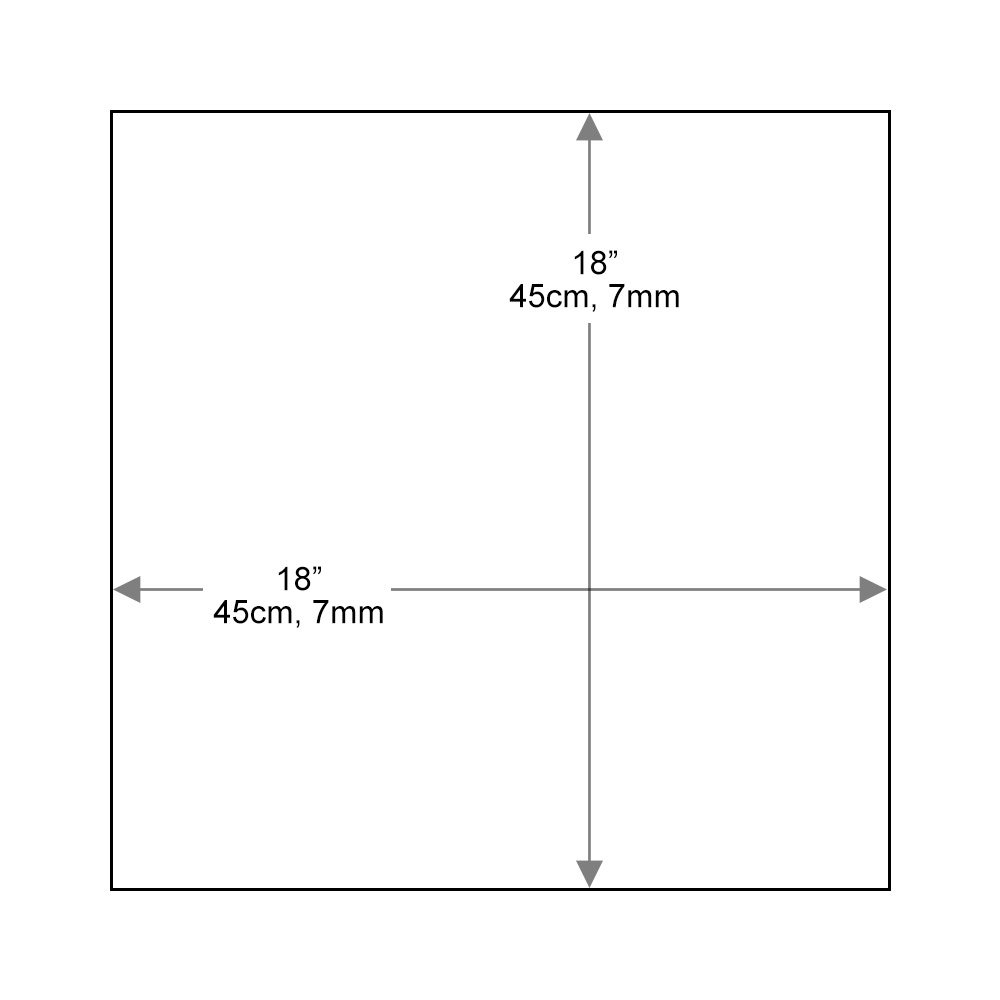 1/4'' thick 54'' x 18'' large