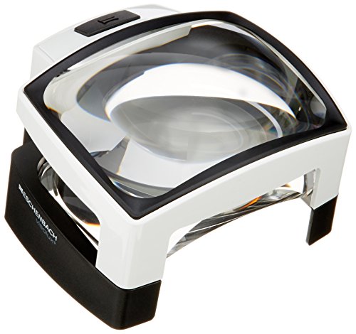 Loupe sur pied Eschenbach 1566 idéale pour lire les journaux sur table