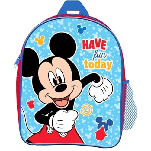 Mickey Mouse Mochila Bolsa Escuela Mickey Ranzen Bandolera, azul, Mittelgroße