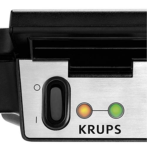 Krups KH6418 Smart'n Light Toaster | Zwei-Scheiben-Toaster | Digitaldisplay | 7 Bräunungsstufen | Schwarz & Waffeleisen… – Bild 8