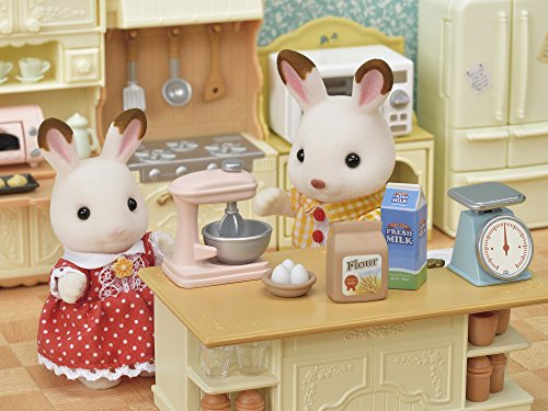 Sylvanian Families - Kitchen Island Jogo Conjunto de Cozinha, 3+ Anos, Multicor, 5442