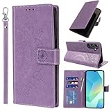 👍[Fermeture Magnétique et Fonction Stand] Une fermeture magnétique puissante empêche l'ouverture accidentelle de la housse. Le support d'angle réglable permet de placer votre phone pour Samsung Galaxy A16 4G/5G en orientation paysage pour regarder des médias ou discuter en vidéo, libérant ainsi vos mains