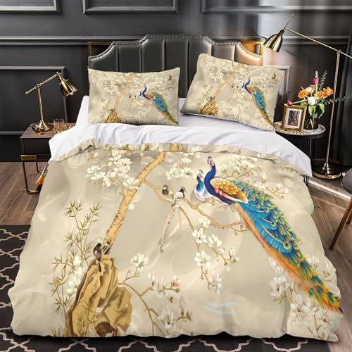 Housse de couette paon hypoallergique contre les allergies - 2