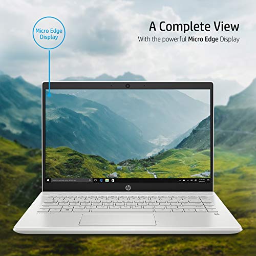 Image of HP Pavilion 10th Gen Intel Core i5 14 inches FHD Laptop(8GB /256GB SSD + 1TB HDD /Windows 10 /MS Office /Natural Silver /1.59 Kg), 14-ce3065tu
